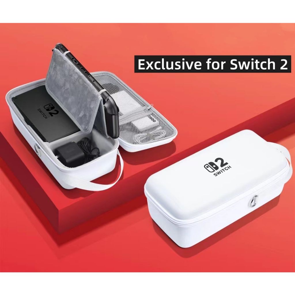 Nintendo Switch 2 Portable Carry Case Large - White Nintendo Switch 2 Portable Carry Case Large - White